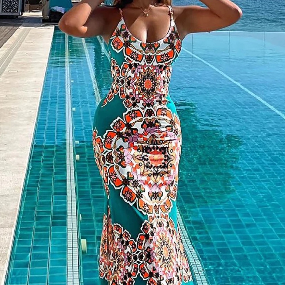 Multicolored summer Dress